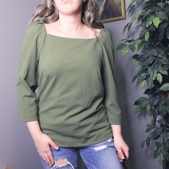 Ann Taylor Tops - Ann Taylor Square Neck Blouse